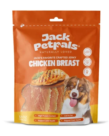Jack PetPals Handcrafted Jerky Chicken Breast Dog Treats (12oz)